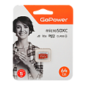 microSDXC 64Gb GoPower Class 10 UHS-I U3 V30 100/  