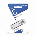 USB 2.0 8Gb Smartbuy V-Cut Silver