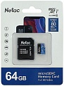 microSDXC 64Gb Netac P500 Standard Class 10 UHS-I (90Mb/s)  