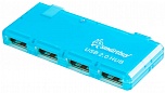 USB  Smartbuy 6110 Blue, 4  (SBHA-6110-B)