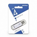 USB 2.0 4Gb Smartbuy V-Cut Silver