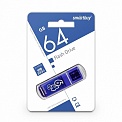USB 3.0 64Gb Smartbuy Glossy Series Dark Blue